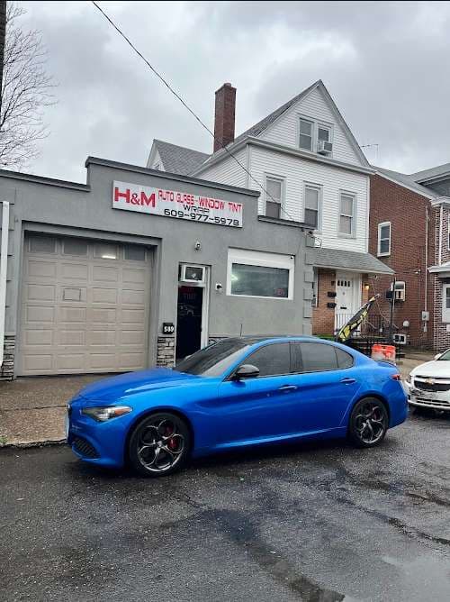 Image of H&M Auto glass, Window tint, Truck lettering